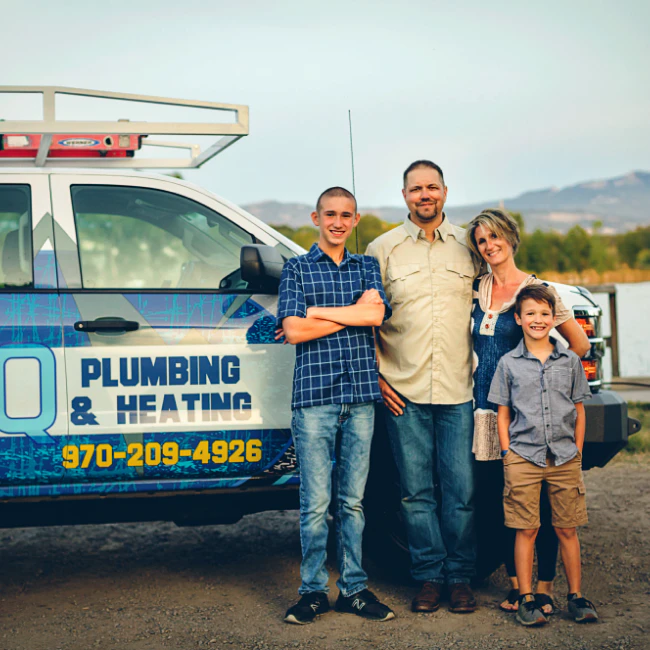 pq plumbing and heatings owners family picture delta co